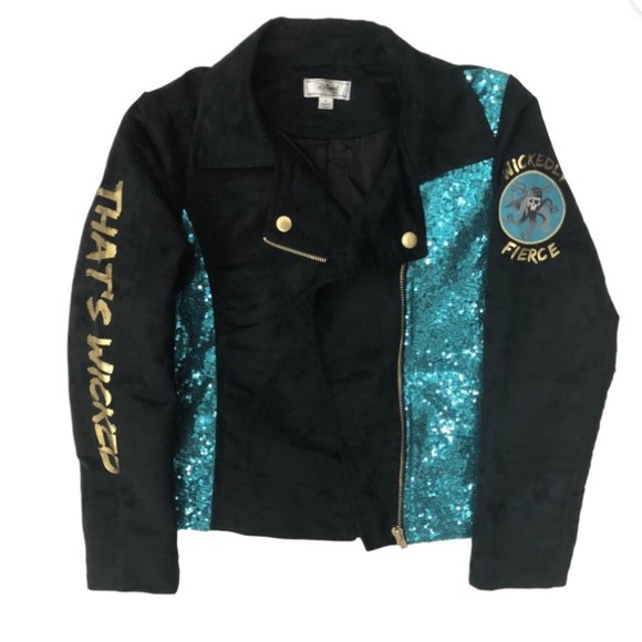 Disney Uma “Wickedly Fierce” Sequin Biker Jacker